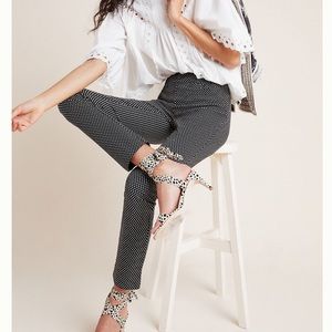 NWT Anthropologie Essential Slim Pant, Black, US 4